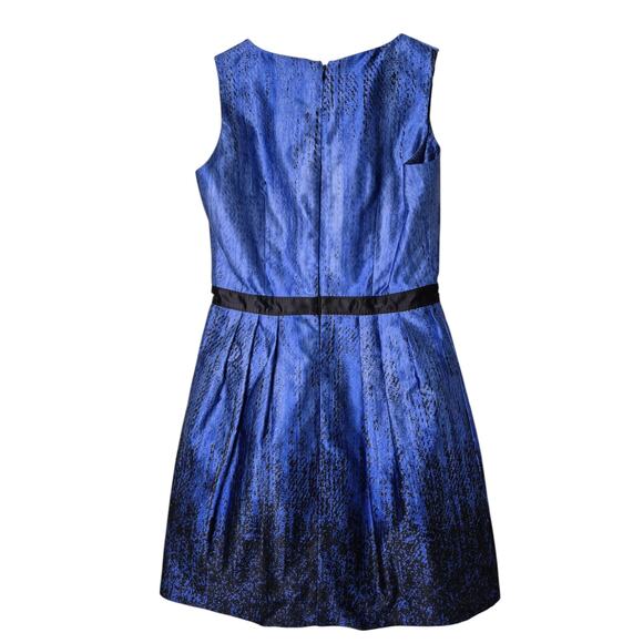 Andrew Gn Dress Sz 8 Silk France Blue Black Mini Cocktail Holiday Wedding Luxury - Picture 2 of 9